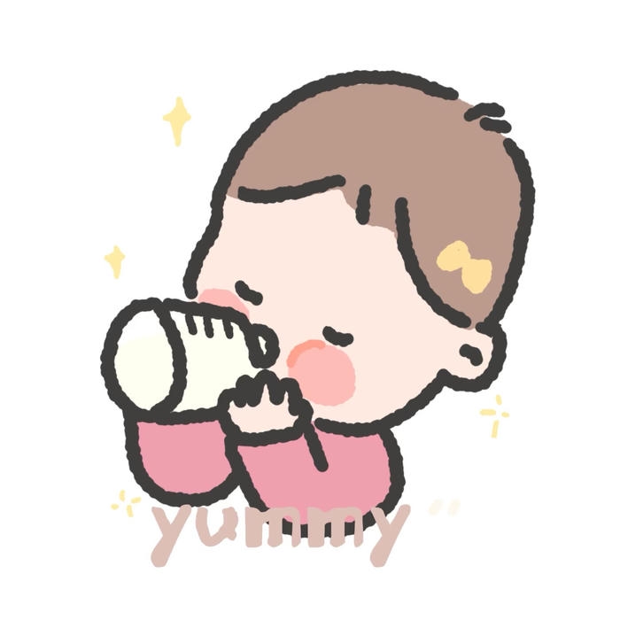 hình em bé chibi mang đặc điểm trẻ sơ sinh nhỏ