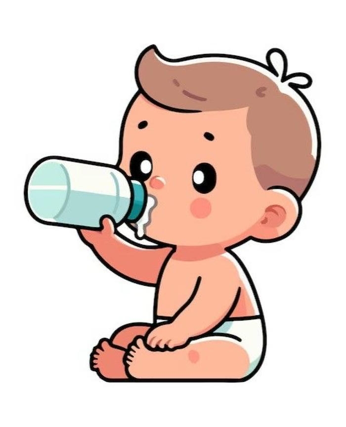 hình em bé chibi thể hiện vóc dáng sơ sinh