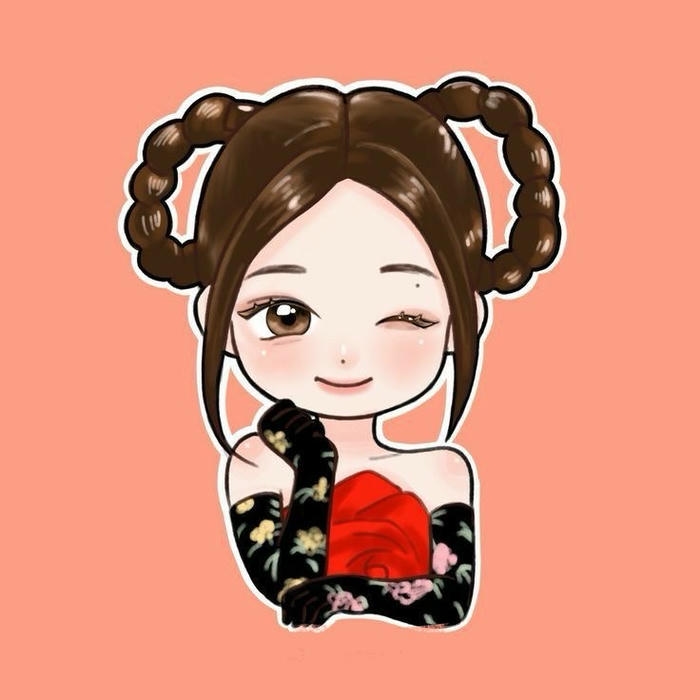 hình jennie chibi dùng cho ảnh nền điện thoại