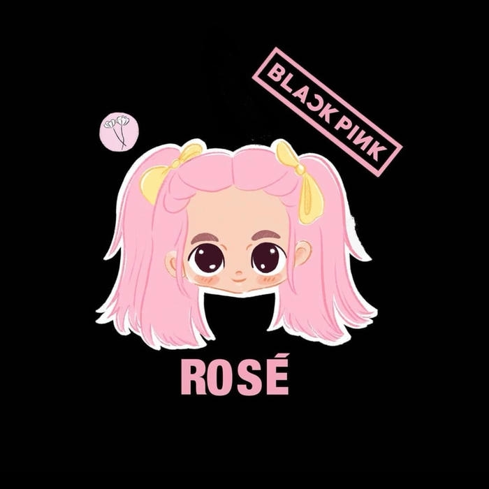 hình rose chibi tạo cảm giác dễ tiếp cận