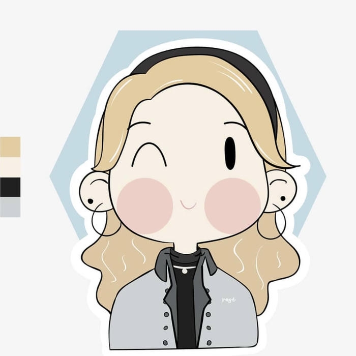 hình rose chibi thường xuất hiện trên trang cá nhân