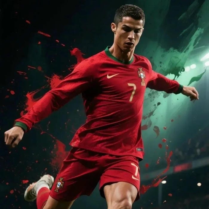 ronaldo avatar phong thái thi đấu tự tin