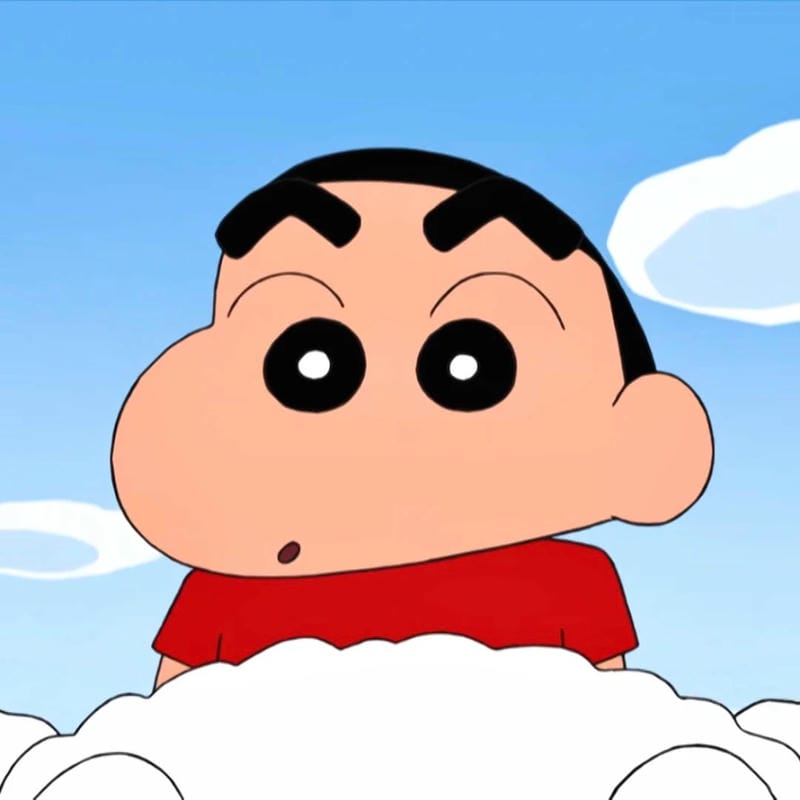 shin cậu bé bút chì avatar nét vẽ cute