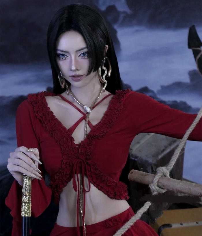 Bức hình cosplay boa hancock ghi nhận tạo hình nổi bật