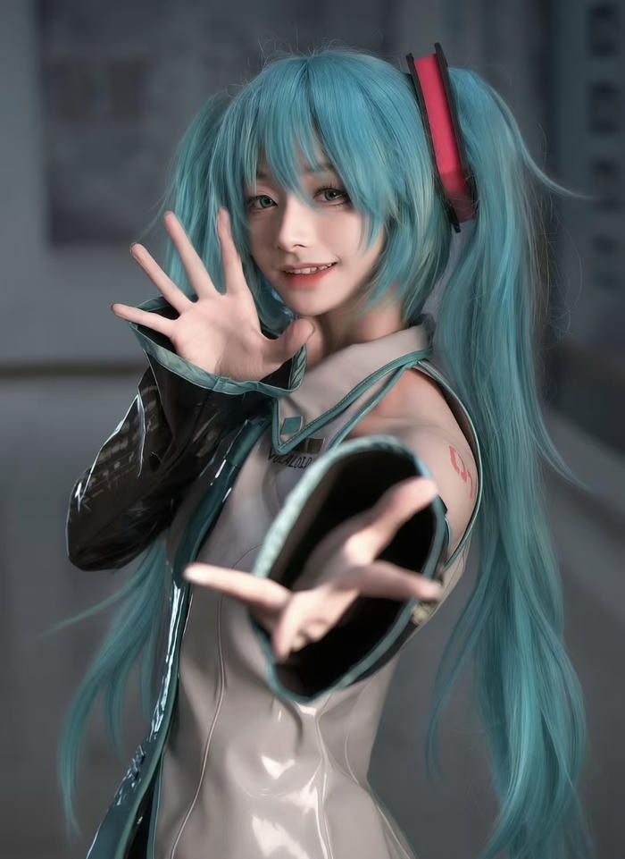 Hình cosplay miku ghi lại tạo hình mang tính nhận diện cao