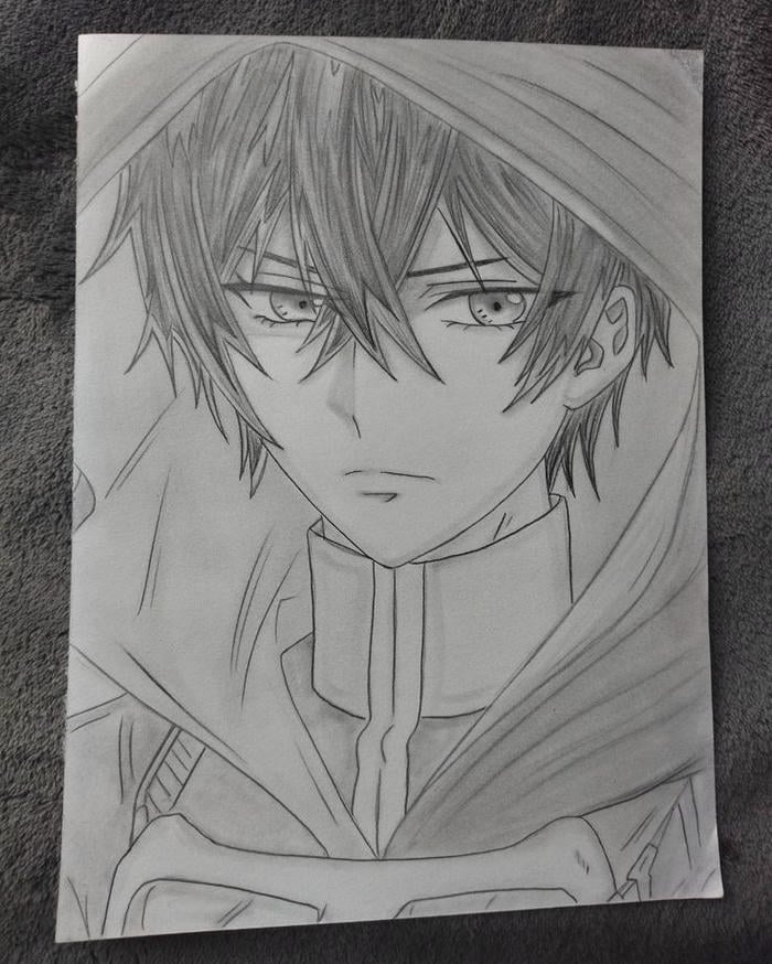 chân dung anime nam dạng tranh vẽ anime nam