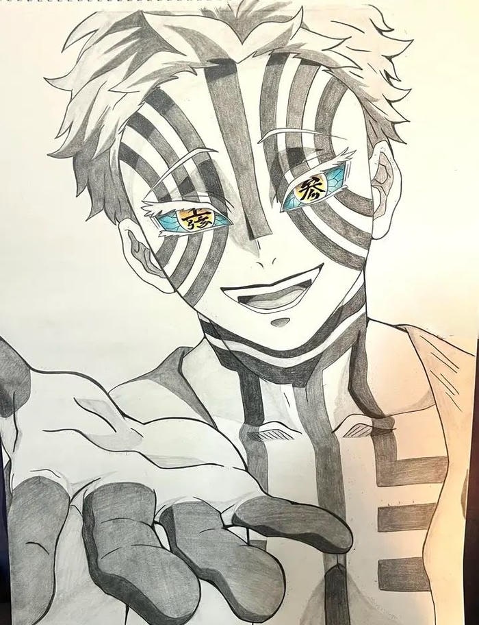 sketch nhân vật nam kiểu tranh vẽ anime nam