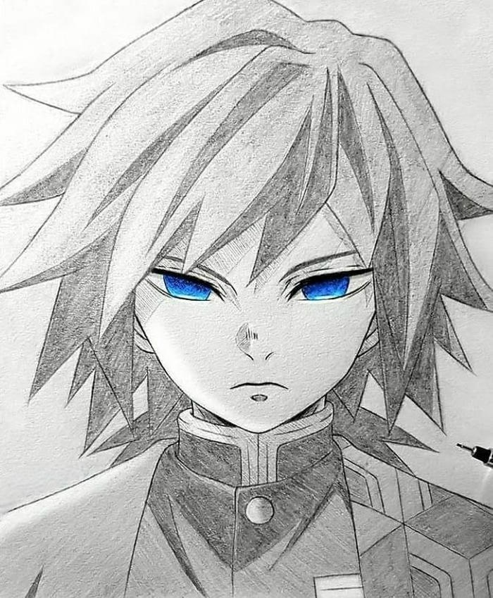 tạo hình nhân vật theo tranh vẽ anime nam