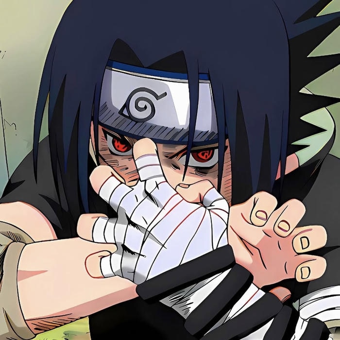 Ảnh avatar sasuke thể hiện ánh nhìn trầm lắng đầy suy tư
