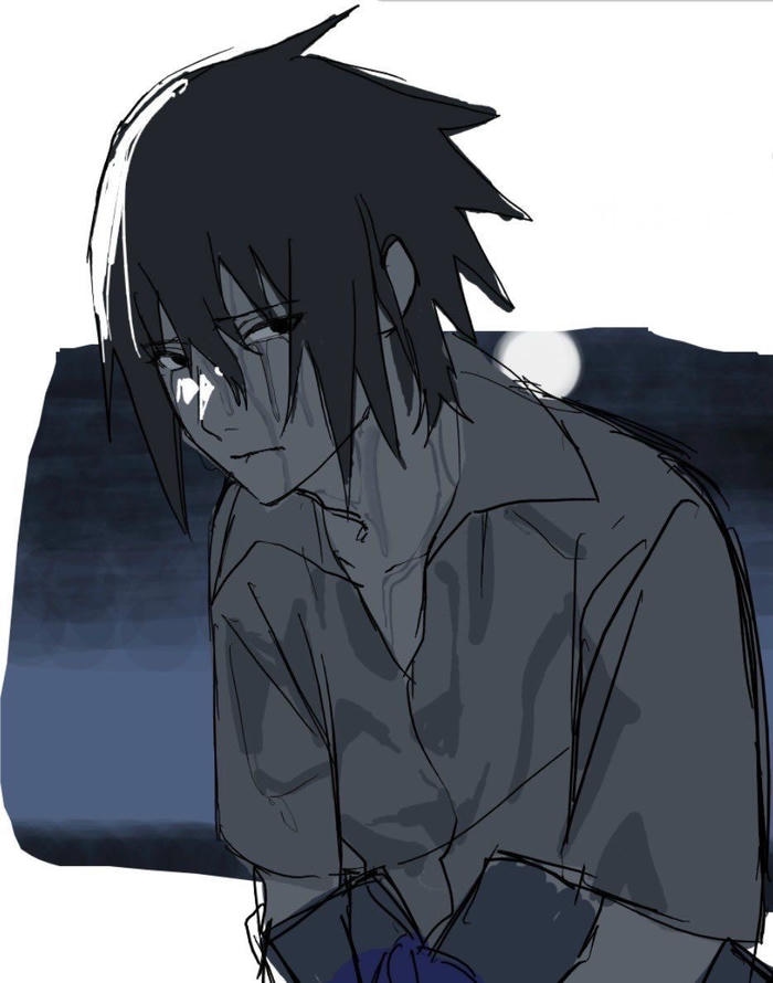 Bức ảnh avatar sasuke khắc họa khoảnh khắc tự đối diện