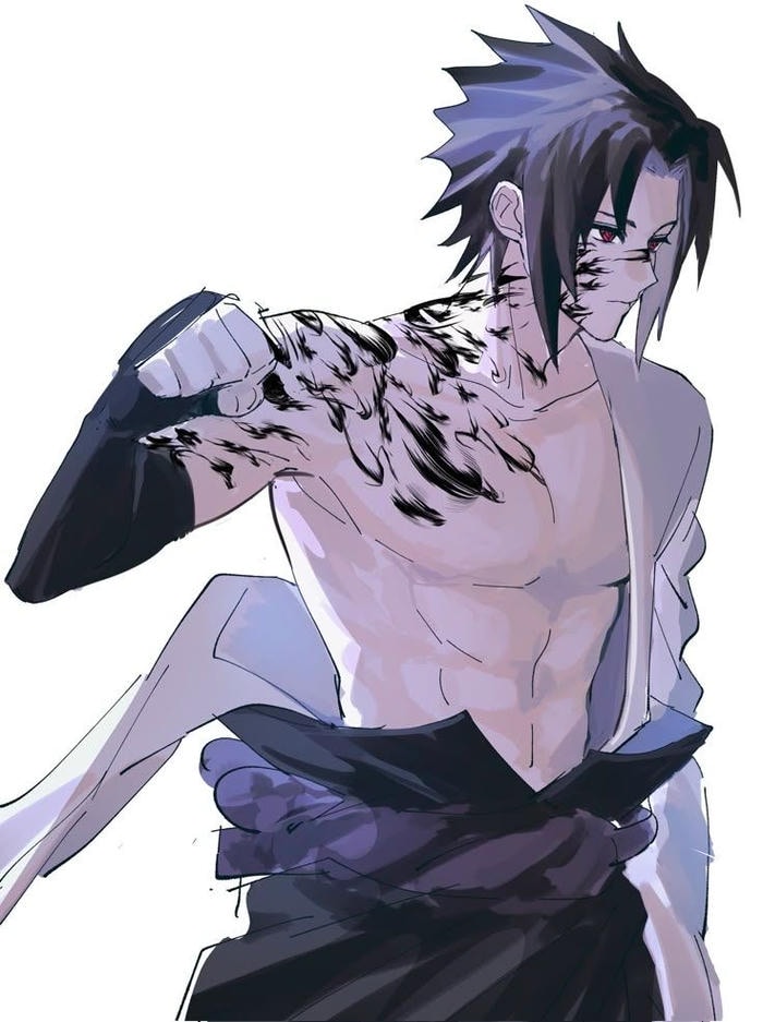 Hình ảnh avatar sasuke mang không khí nghiêm túc