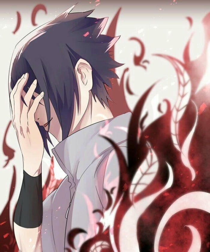 Hình ảnh avatar sasuke thể hiện sự tách biệt rõ ràng