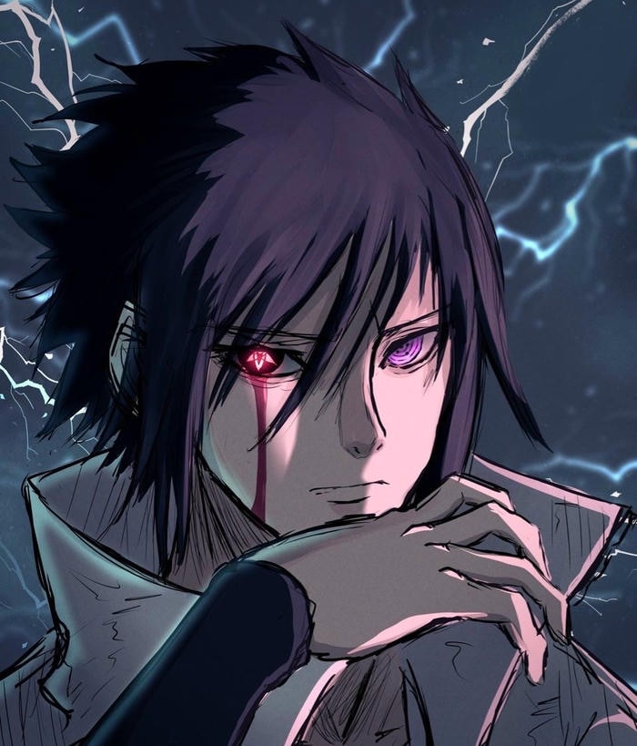 Hình ảnh avatar sasuke thể hiện tinh thần chiến binh thầm lặng