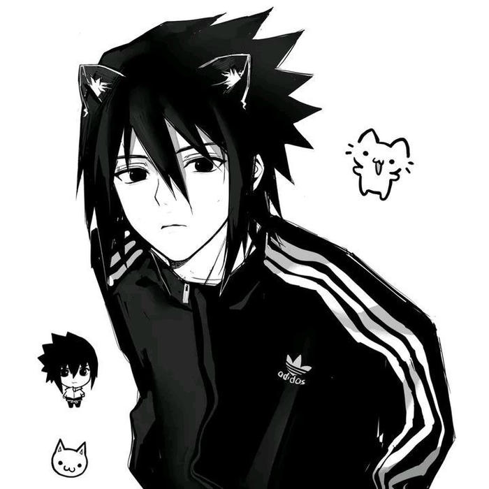 Hình avtar sasuke hiện đại cùng những hình dán dễ thương