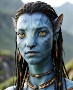 nhân vật Avatar với phụ kiện truyền thống