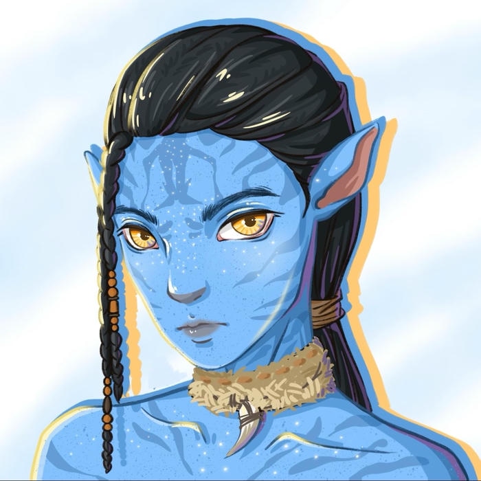 nhân vật phim Avatar nhìn chính diện