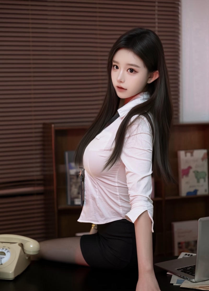 Bức cosplay thư ký ánh nhìn tự tin nổi bật