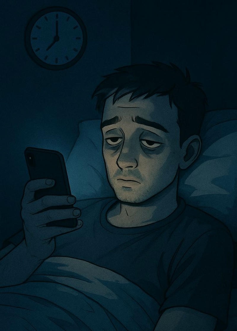 Ảnh chế meme mất ngủ với ánh mắt vô hồn giữa đêm khuya