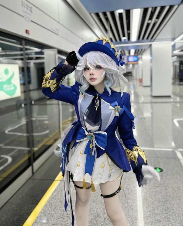Ảnh furina cosplay gợi vẻ đẹp khác lạ khó quên