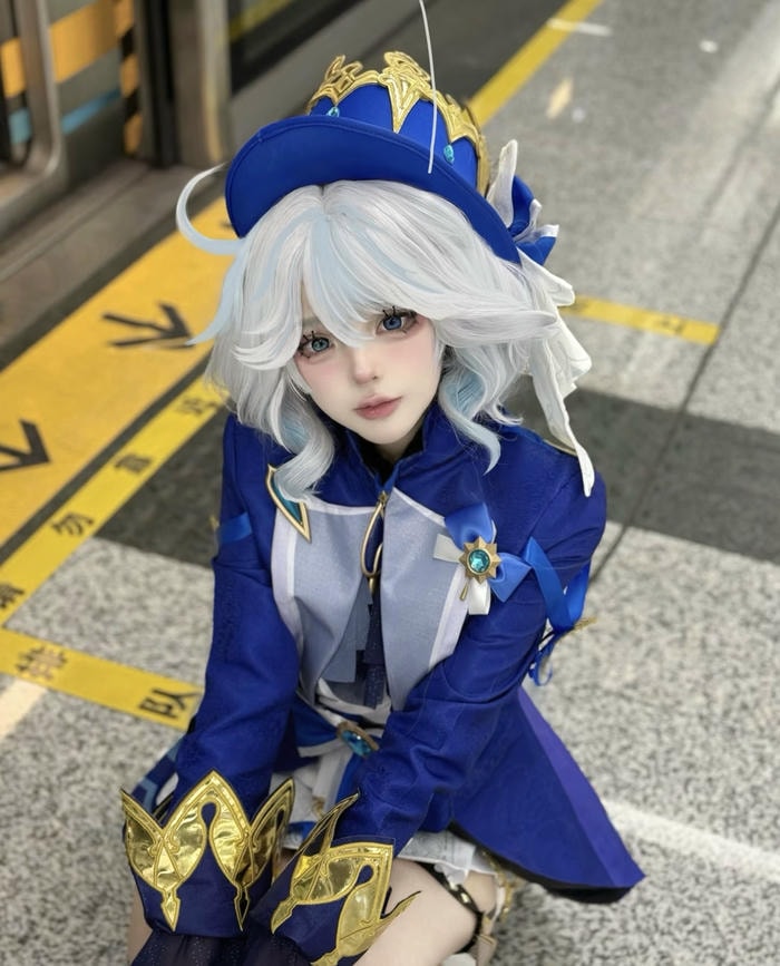 Bức hình furina cosplay thể hiện hình ảnh đầy dấu ấn