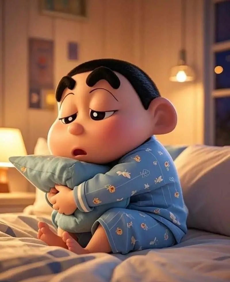 Gương mặt thất thần vì mất ngủ kéo dài