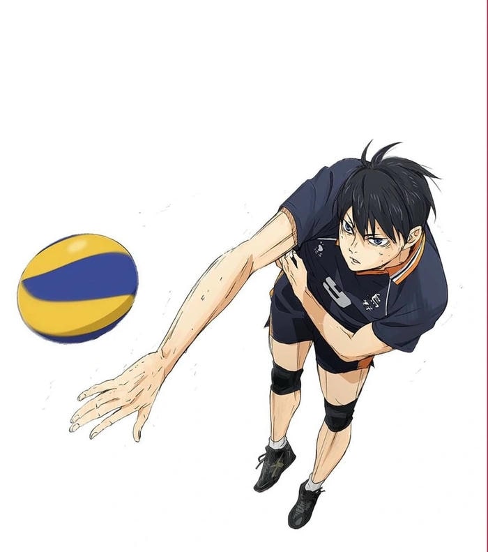 ảnh anime bóng chuyền đường bóng nhanh