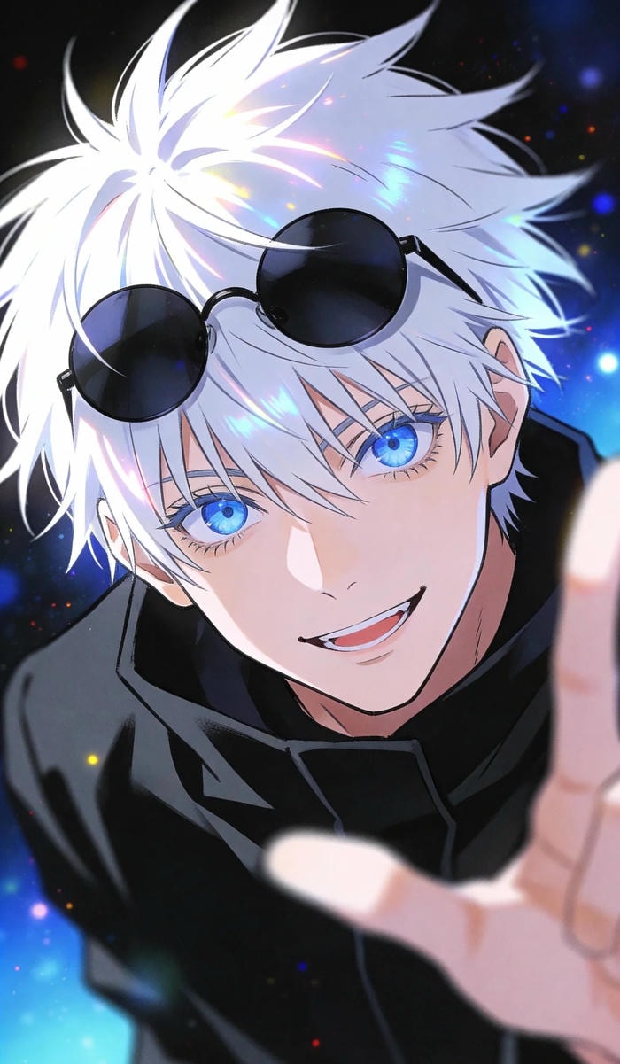 ảnh anime nam tóc trắng phong cách fantasy