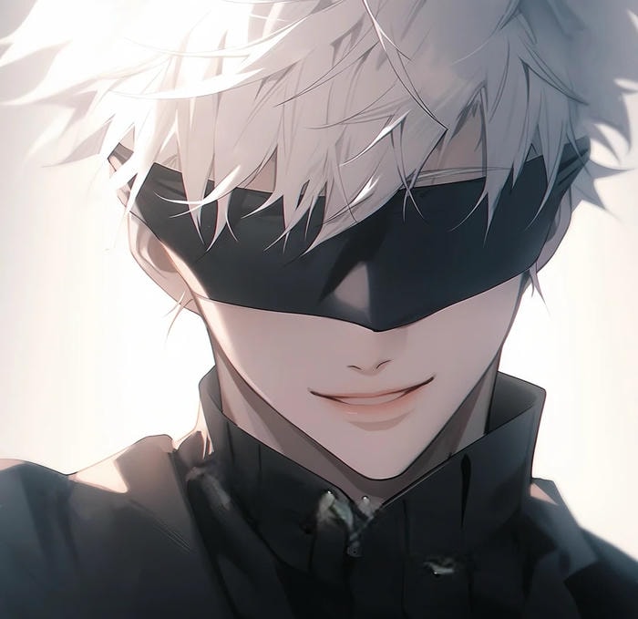 ảnh anime nam tóc trắng tạo hình bí ẩn