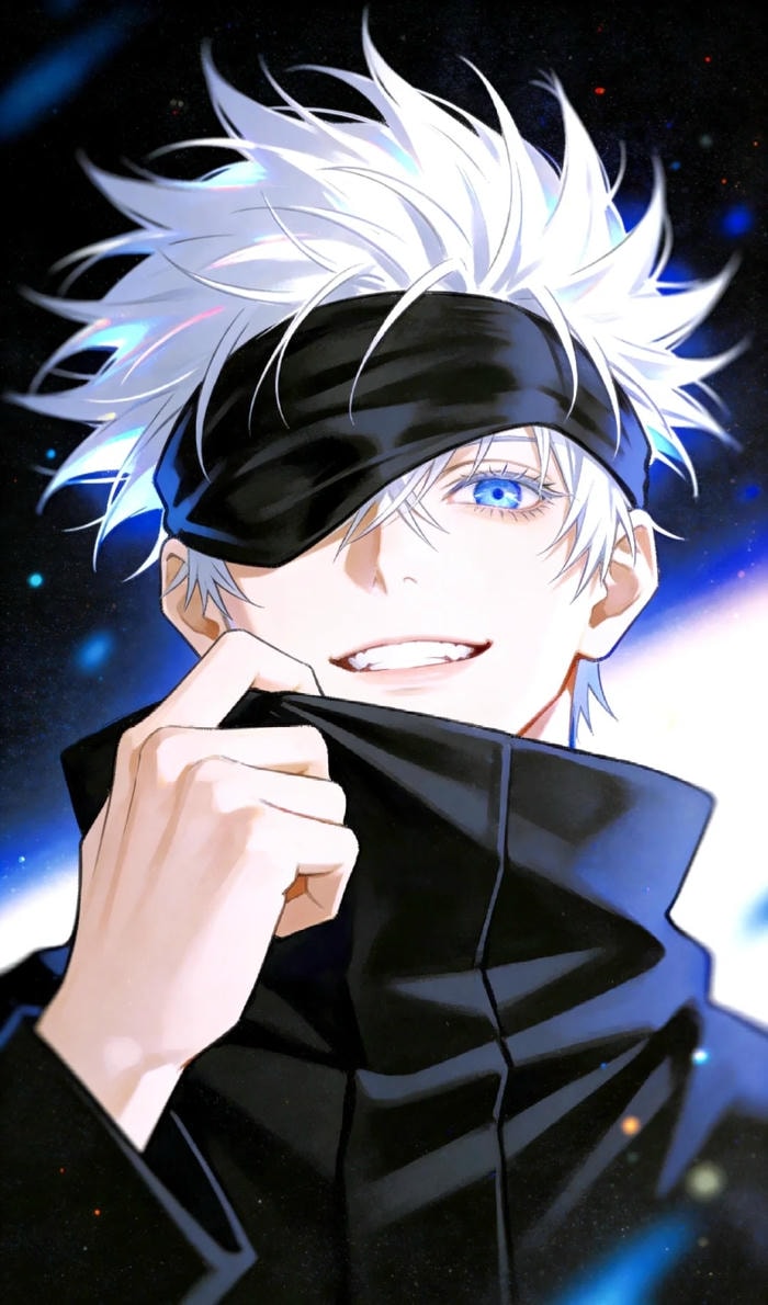 ảnh anime nam tóc trắng tạo hình chiến binh