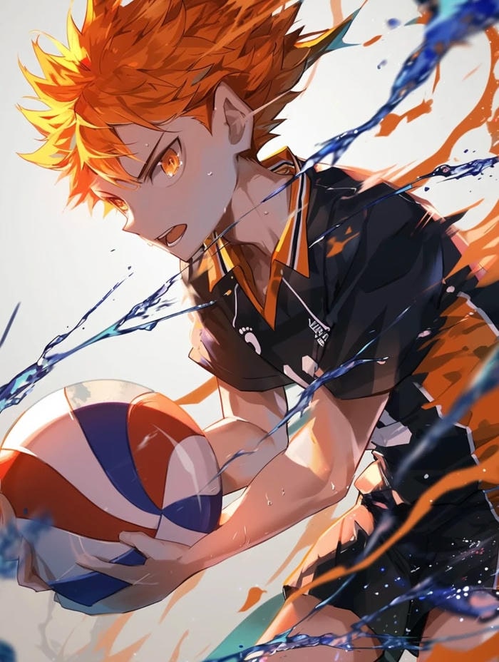 bùng nổ ghi điểm ảnh anime bóng chuyền ngầu