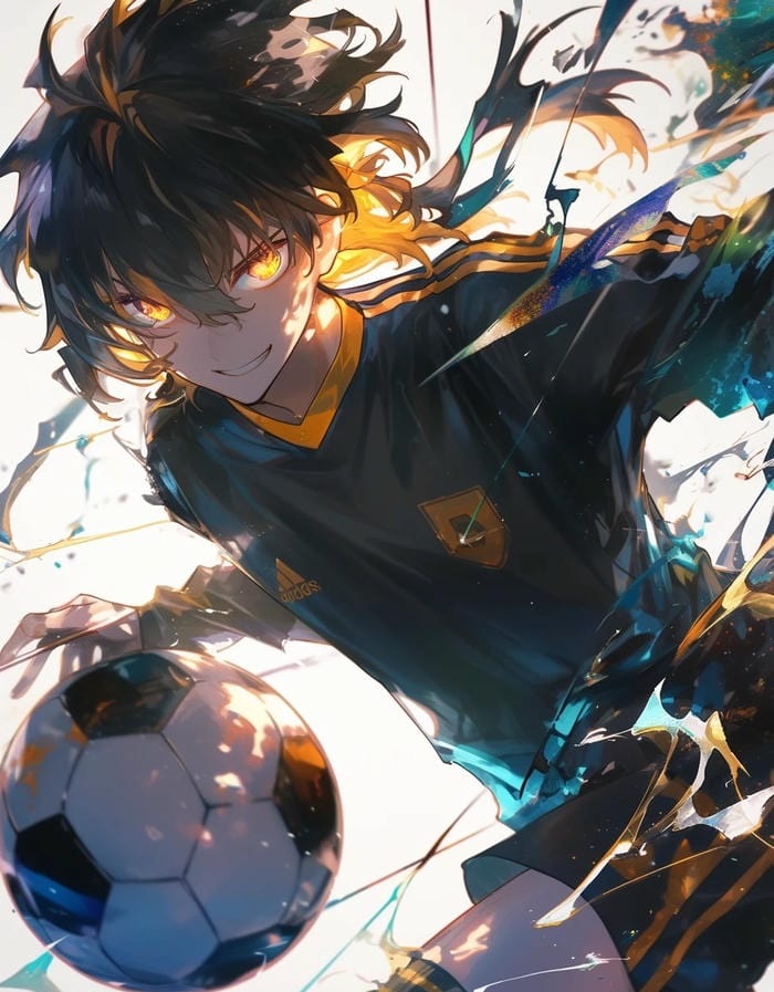 cú sút đại bác ảnh anime bóng đá đẹp
