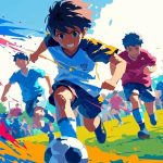 dẫn bóng ghi bàn ảnh anime bóng đá