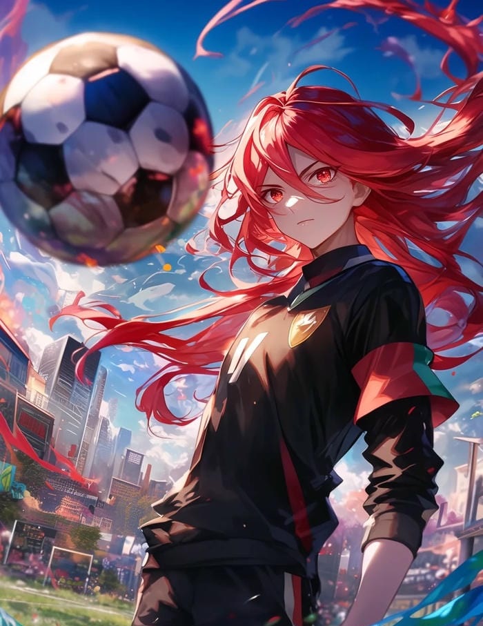 đường bóng tốc độ ảnh anime bóng đá nét