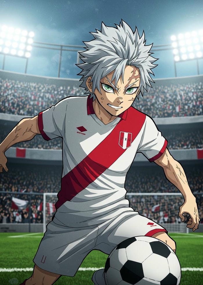 hình ảnh anime bóng đá pha tăng tốc