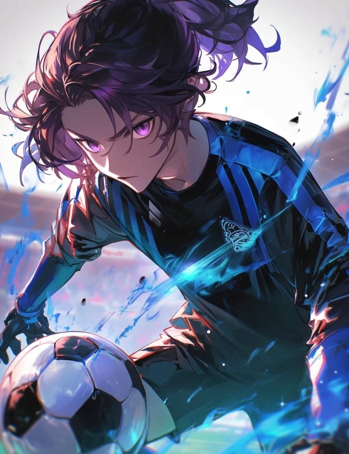 không khí trận đấu ảnh anime bóng đá