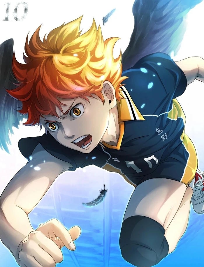 tinh thần thi đấu ảnh anime bóng chuyền