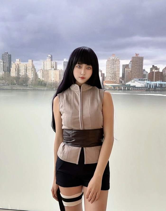 Ảnh cosplay hinata với ánh sáng nhẹ tự nhiên
