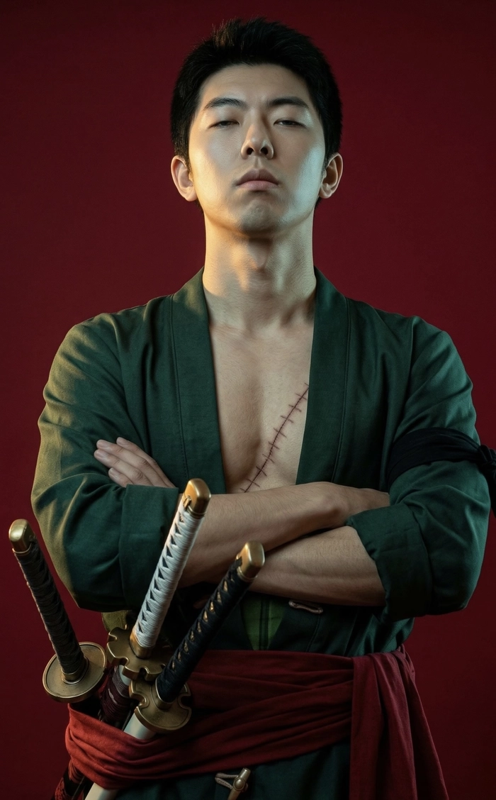 Ảnh cosplay one piece với góc chụp gần