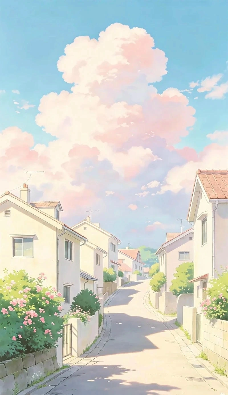 Ảnh phong cảnh anime đẹp cho người thích vibe nhẹ nhàng