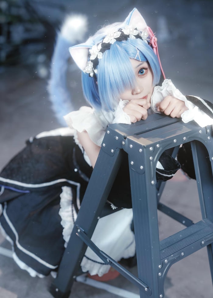 Ảnh rem cosplay cho thấy hình tượng nữ nhân vật quen thuộc