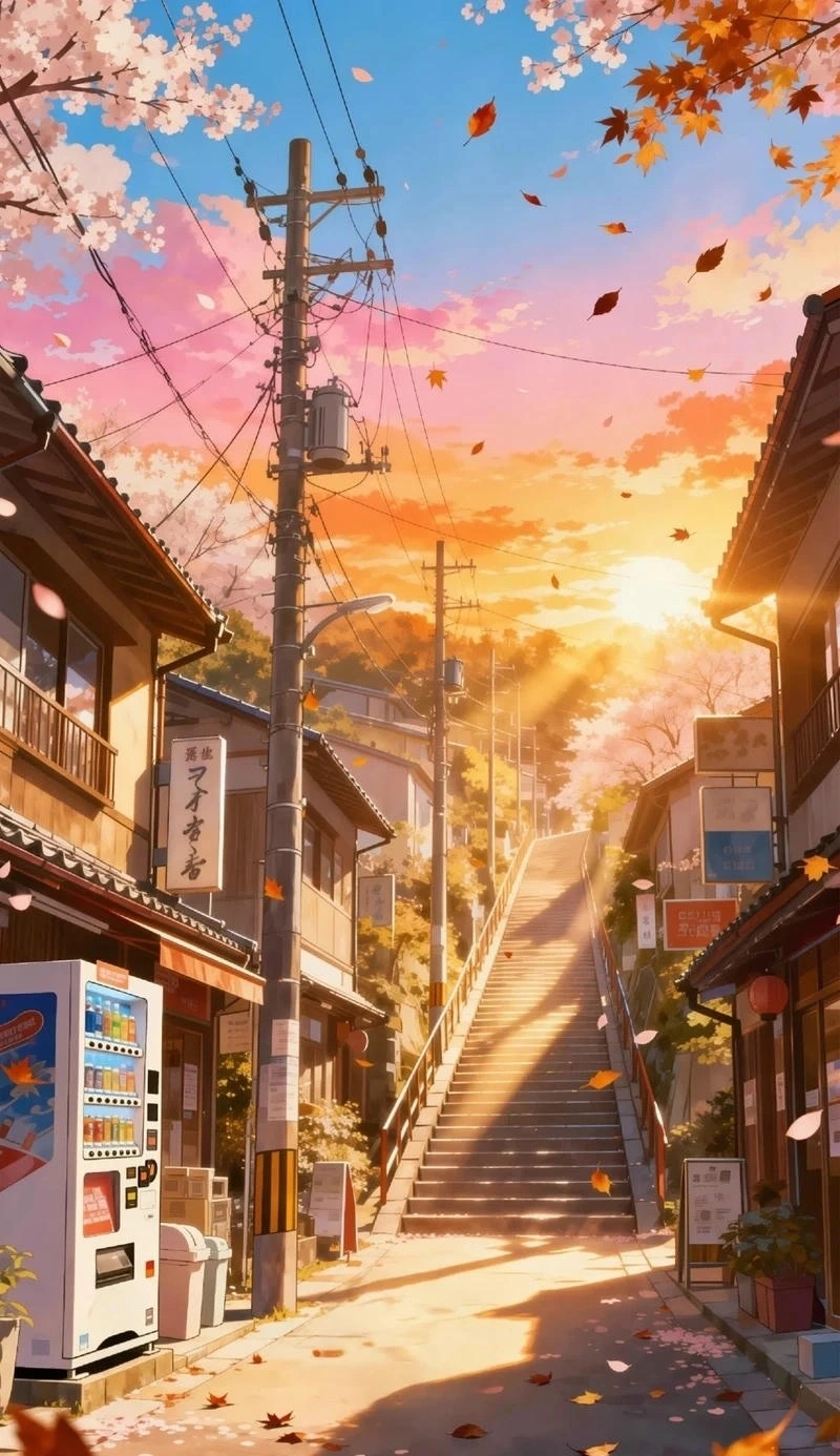 Bầu trời đầy sao giúp ảnh anime thêm phần nổi bật