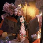 Bức ảnh nezuko cosplay cho thấy nét ngây thơ đầy sức sống