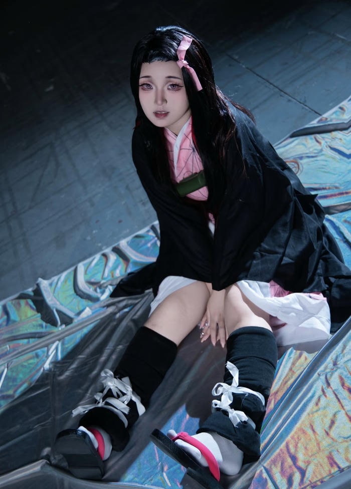 Bức ảnh nezuko cosplay cho thấy tinh thần trong sáng