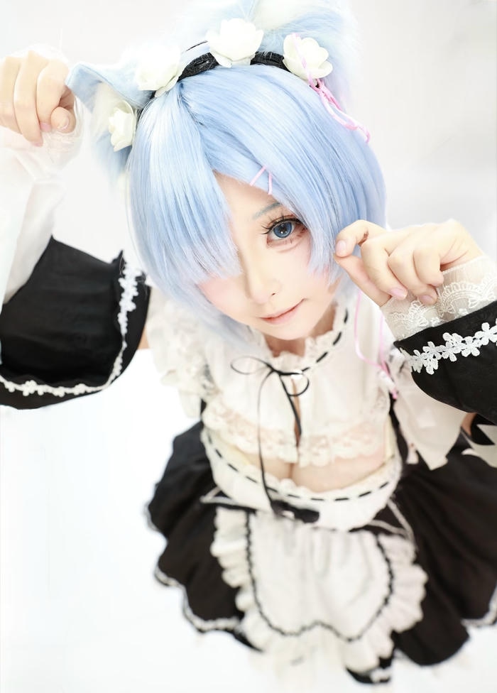 Bức ảnh rem cosplay cho thấy vẻ ngoài mềm mại