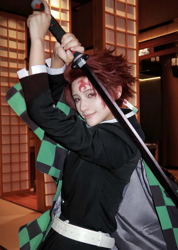 Bức ảnh tanjiro cosplay gợi sức mạnh xuất phát từ tâm