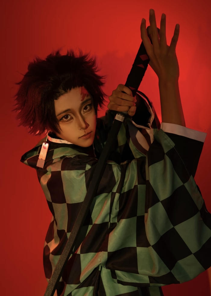 Bức hình tanjiro cosplay gợi tinh thần chính trực mạnh