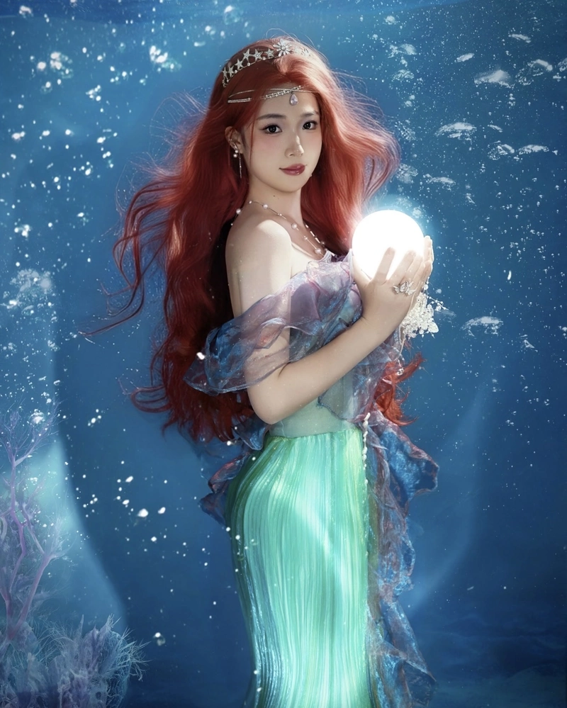 Cosplay nàng tiên cá xinh đẹp phong cách biển cả huyền bí