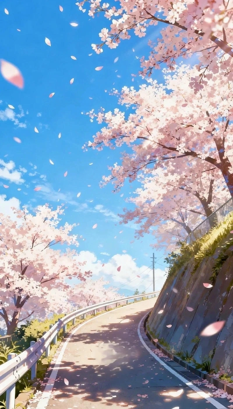 Đồi cỏ anime xanh mát hợp lưu ảnh làm hình nền