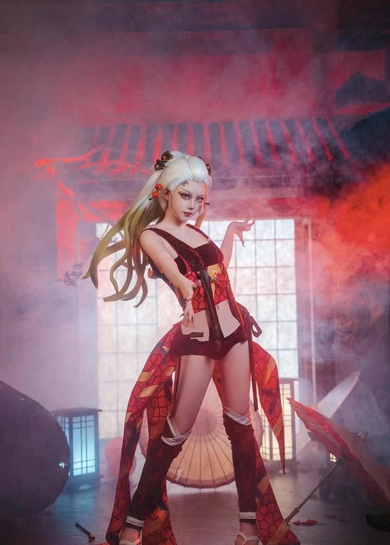 Hình Daki cosplay mang nét anime gợi cảm rất cuốn mắt