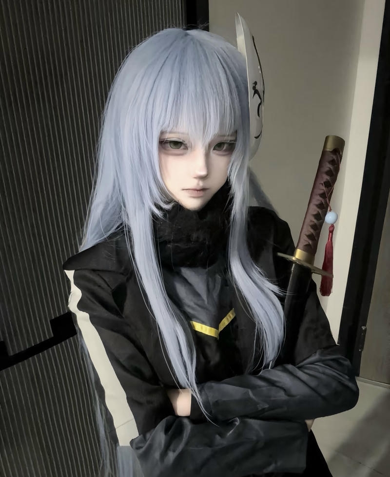 Hình Rimuru cosplay mang nét thân thiện nhẹ nhàng